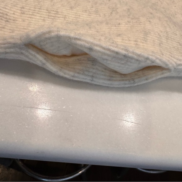 NWOT Lululemon Long Sleeve Sweater Dress Crew Neck Pockets Ivory & Gray Size S - Picture 8 of 10